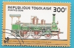Stamps Togo -  Locomotora Jones & Potts con caldera larga 1848