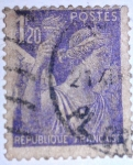 Sellos del Mundo : Europa : Francia : type iris
