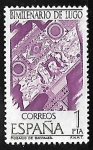 Stamps Spain -  Bimilenario de Lugo - Mosaico de Batitales