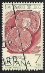 Stamps Spain -  Bimilenario de Lugo - Monedas romanas
