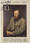 Stamps Russia -  : Retrato descritor ruso Fedor Dostoievsk