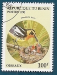 Stamps Benin -  AVES - Reinita de fuego