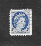 Stamps : America : Canada :  341 - Isabel II