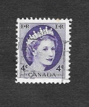 Stamps Canada -  340 - Isabel II