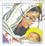 Stamps Malta -  LA VIRGEN Y EL NIÑO
