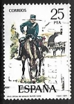 Stamps Spain -  Uniformes militares - Oficial de Sanidad Militar