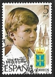 Stamps Spain -  Felipe de Borbón, príncipe de Asturias 