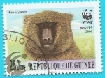 Sellos de Africa - Guinea -  Papión de Guinea  WWF