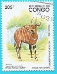 Stamps : Asia : Republic_of_the_Congo :  Antílope - Bongo