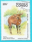 Sellos del Mundo : Asia : Rep�blica_del_Congo : Antílope - Bongo