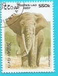 Stamps : Asia : Laos :  Elefante Africano de sabana