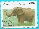 Sellos del Mundo : Asia : Laos : Elefante Africano de sabana
