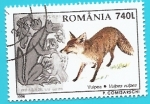 Stamps : Europe : Romania :  Zorro común y fábulas