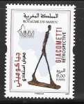 Stamps Morocco -  1732 - Escultura de Alberto Giacometti