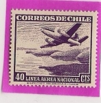 Stamps Chile -  Linea Aerea Nacional