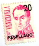 Stamps : America : Venezuela :  Simón Bolívar
