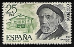 Sellos de Europa - Espa�a -  Personajes españoles - Pio Baroja