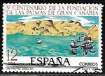 Stamps Spain -  V Centenário de la Fundación de las Palmas de Gran Canaria - Las Palmas, siglo XVI