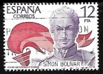 Stamps Spain -   América - España - Simón Bolívar