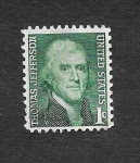 Sellos de America - Estados Unidos -  1278 - Thomas Jefferson