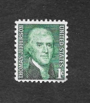 Stamps United States -  1278 - Thomas Jefferson