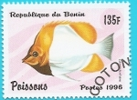 Stamps : Asia : Benin :  Chaetodontidae - Pez Mariposa