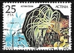 Stamps Spain -  Fauna Invertebrados - Actinia