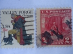 Stamps United States -  Christmas - Valley Forge.