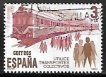 Stamps Spain -  Utilice transporte colectivos - Ferrocarril