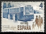 Sellos de Europa - España -  Utilice transporte colectivos - Autobús