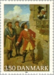 Stamps Denmark -  Tordenskjold (Peter Wessel)