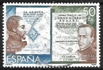 Stamps : Europe : Spain :  Exposición Filatélica de América y Europa - Alonso de Ercilla  y Garcilasonde la Vega