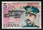 Stamps Spain -  Pioneros de la aviación - Pedro Vives Vich 