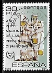 Stamps Spain -  Año Internacional de las personas disminuidas 