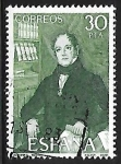Stamps Spain -  Centenários - Andrés Bello