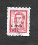 Stamps Argentina -  O118 - General José San Martín