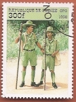 Stamps : Africa : Guinea :  90 aniv de la Organización Scout Internacional