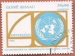 Sellos del Mundo : Africa : Guinea_Bissau : 40 aniv de la ONU