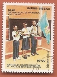 Stamps Guinea Bissau -  Organización Scout Abel Djassi - solidaridad con los niños de pueblos en lucha