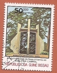 Stamps Guinea Bissau -  60 aniv del nacimiento de Amilcar Cabral - Mausoleo