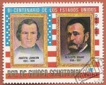 Stamps Equatorial Guinea -  Bi centenario de Estados Unidos - A. Johnson y U. Grant