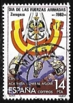 Stamps Spain -  Dia de las Fuerzas Armadas - Cartel Anunciador