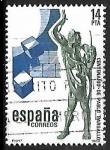 Stamps Spain -  Centenario del nacimiento del E scultor Pablo Gargallo - El profeta
