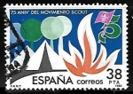 Stamps Spain -  Grandes efemérides - 75º aniversario del movimiento Scout