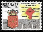Stamps Spain -  Estatutos de Autonomía - Navarra