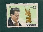 Stamps Cuba -  Capablanca in memoriam