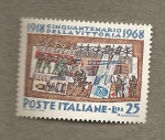 Stamps Italy -  50 Aniversario victoria 1918