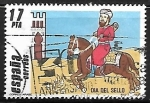 Stamps Spain -  Dia del Sello -Correo árabe