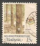 Stamps : Asia : Malaysia :  361 - Recogida de savia