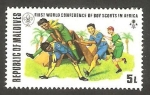 Stamps Maldives -  Primera conferencia mundial de boy scouts en África